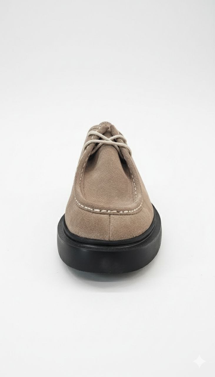 Beige Casual Sand Suede Shoes
