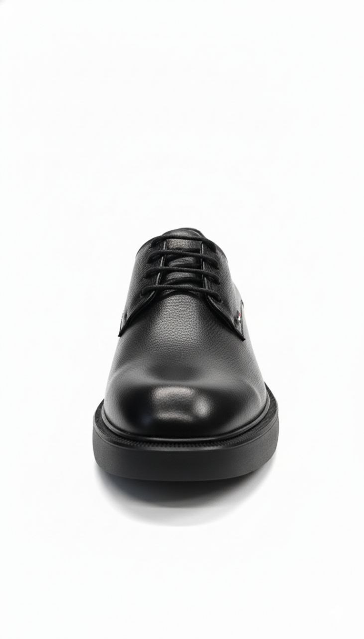 Black refined comfort shoes in black | Flamingo Fits