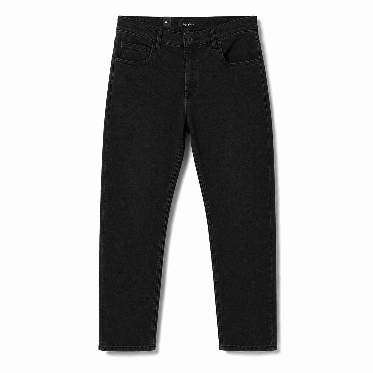 Poy comfort slim jeans in black | Flamingo Fits