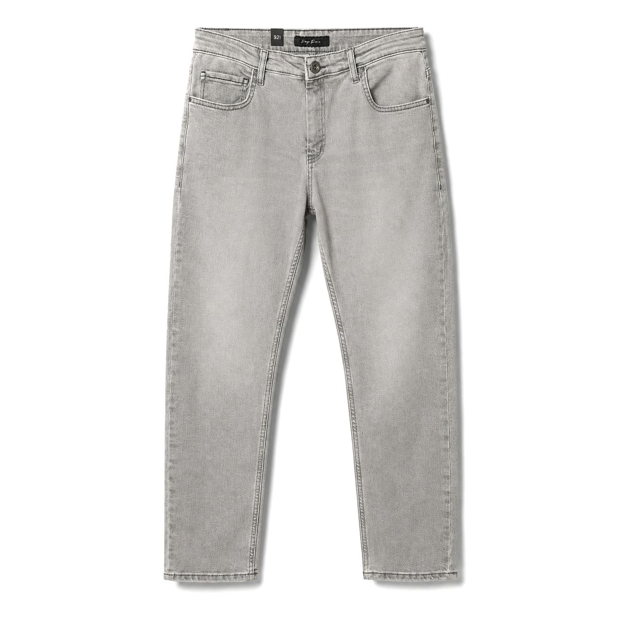 Aron comfort slim jeans in LIGHT GREY | Flamingo Fits