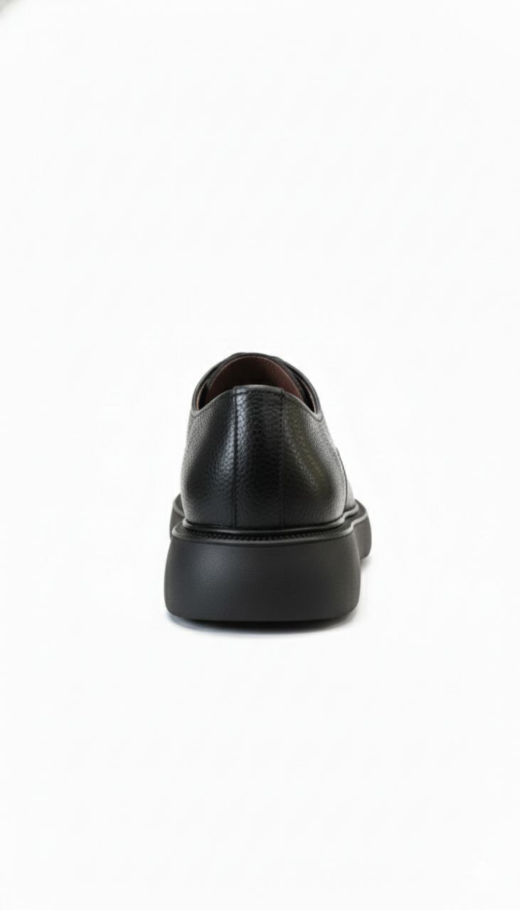 Black refined comfort shoes in black | Flamingo Fits