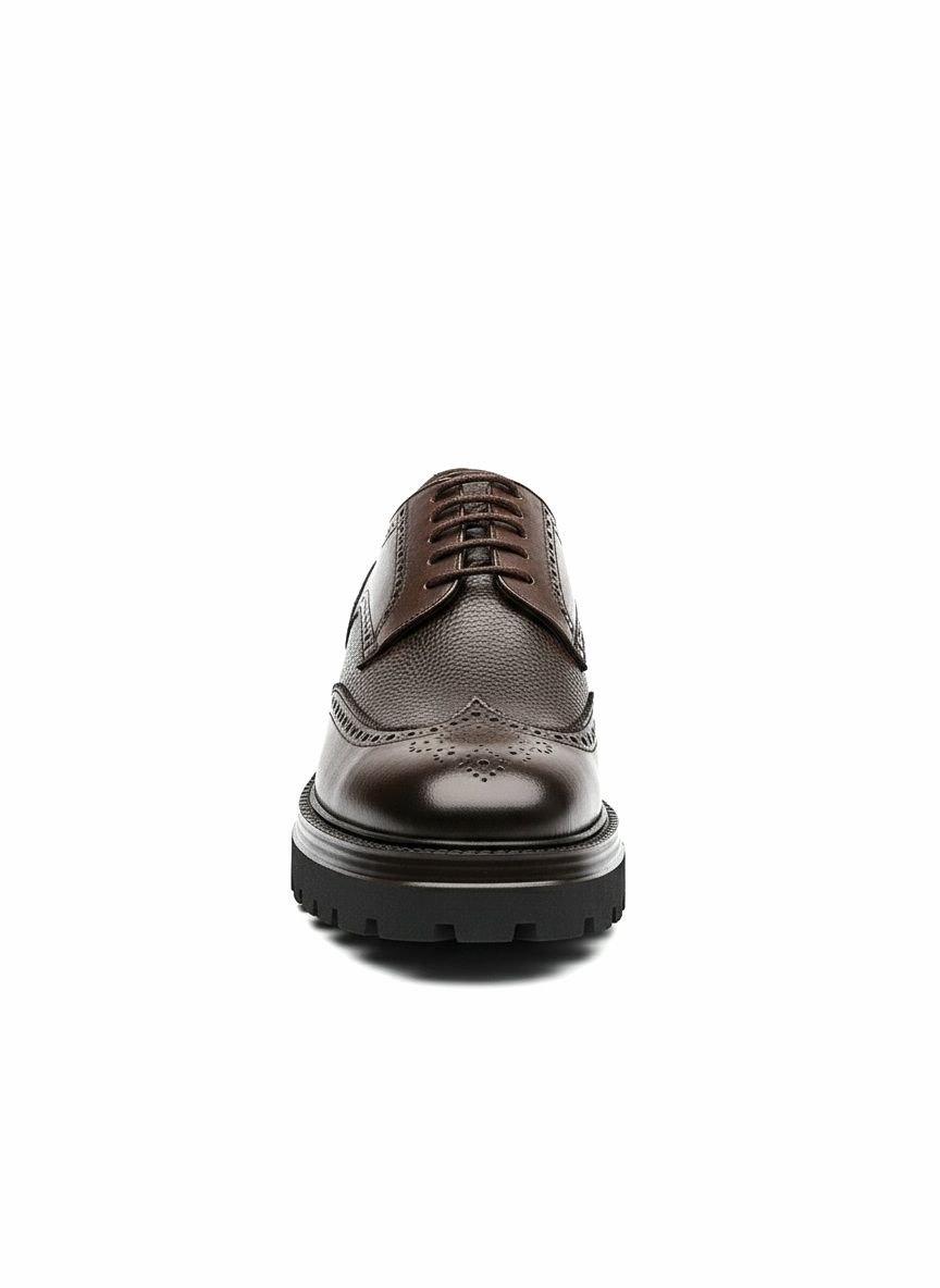 Brown Brogue Rugged Shoes