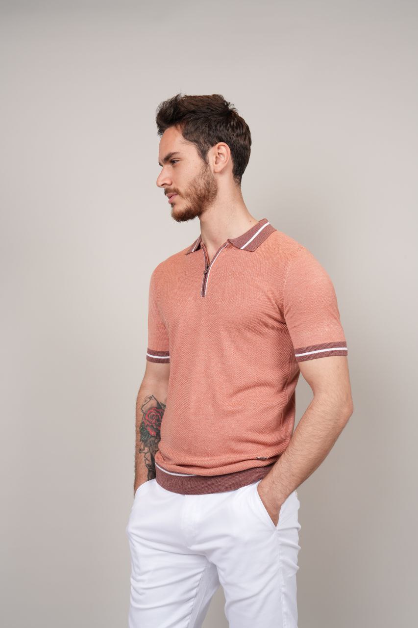 K.O vintage poloneck tshirt