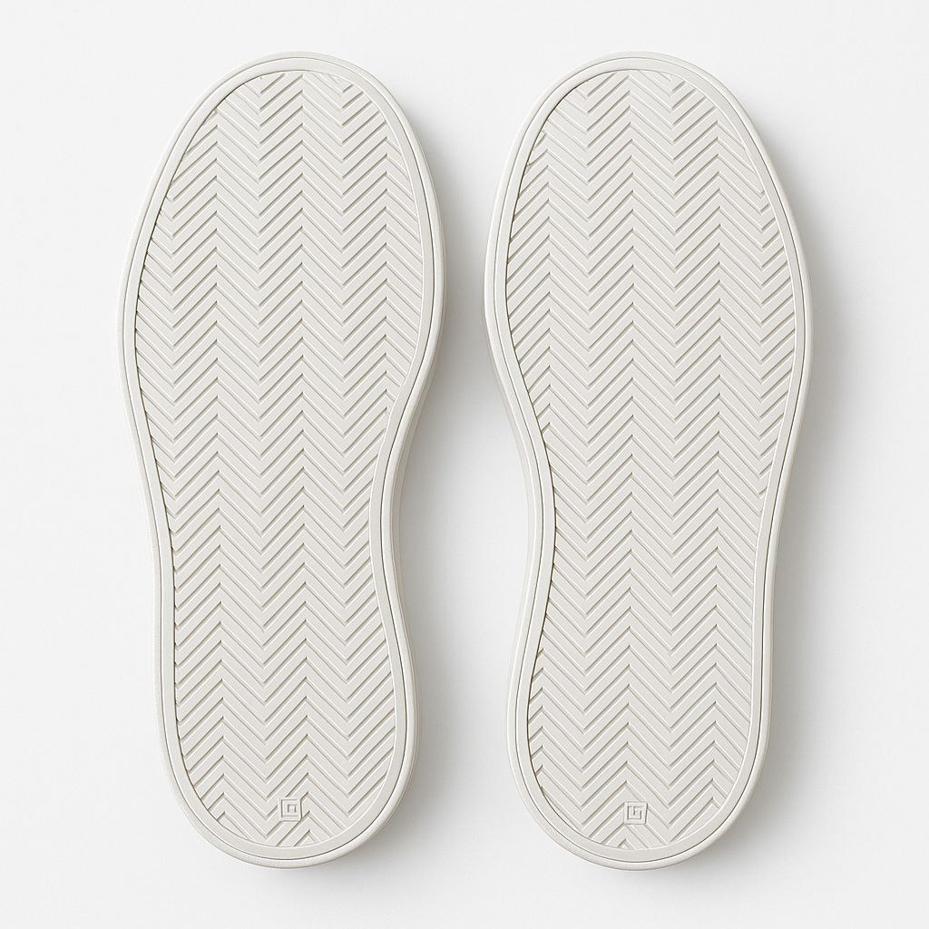 Beige Nubuck High Sole Trainer