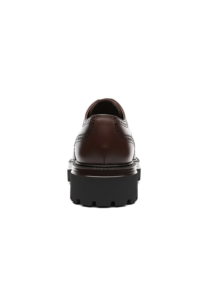 Brown Brogue Rugged Shoes