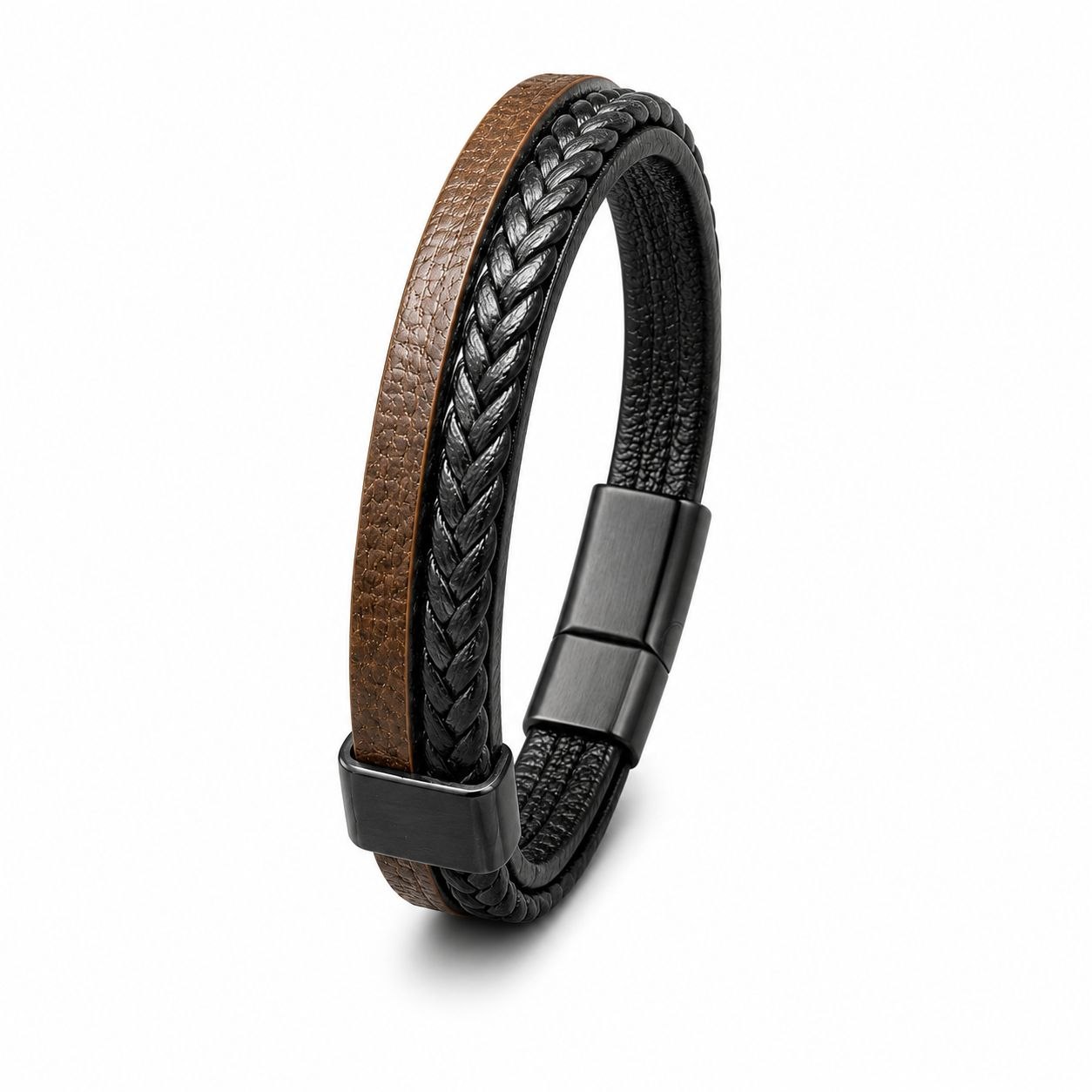 Leather bracelet in mixed | Flamingo Fits